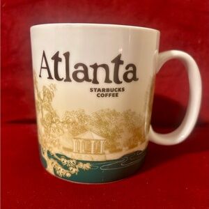 Starbucks Atlanta Mug - Cream, Green, and Gold